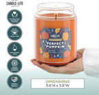 Candle-lite Halloween Scented Candles, Perfect Pumpkin, 18 oz Jar, Proudly - Image 4