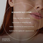 Advanced Clinicals Collagen + Rosewater Facial Mist Toner W/Charcoal & Aloe - Image 3