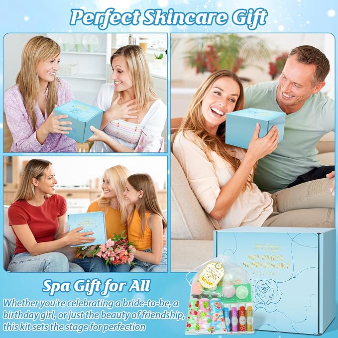 80PCS Spa Birthday Party Supplies, Include Face Masks, Lip Balm, Hand Cream - Image 7