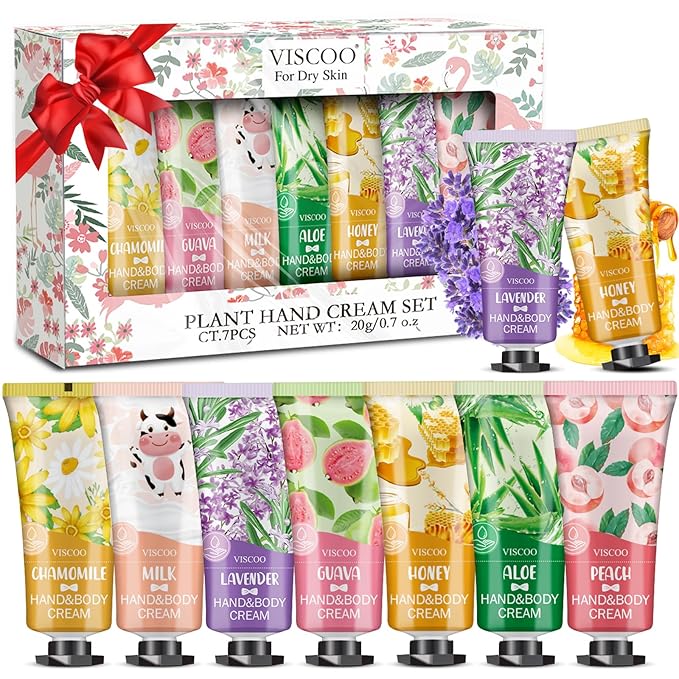 VISCOO 7 Pack Hand Cream Gifts Set by VISCOO
