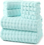 REDKISS 8-Piece Soft Bath Towel Sets, Extra Large 2 Bath Sheet, 2 Hand Towel by REDKISSOnline