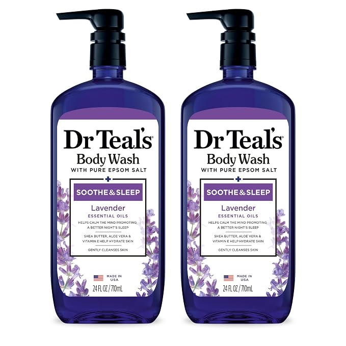 Dr Teal's Body Wash with Pure Epsom Salt, Soothe & Sleep with Lavender by DrTeals