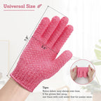 Evridwear Exfoliating Gloves for Shower, 100% Nylon Thick Soft Medium Heavy - Image 6