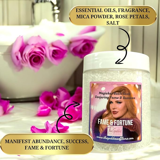 Fame & Fortune Bath Salts – Dead Sea Salt Bath Soak - Image 3