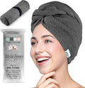 Lili&James 100% Cotton Hair Towel Wrap Quick Dry Super Absorbent Turban Head by LiliJames