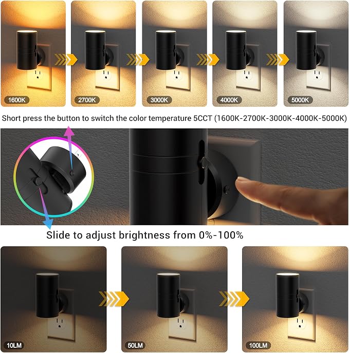 JandCase LED Night Light, Night Lights Plug into Wall - Image 3