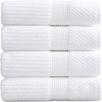 Springtree Home 100% Cotton Bath Towel Set of 4 | Super Soft & Absorbent by SpringtreeHome