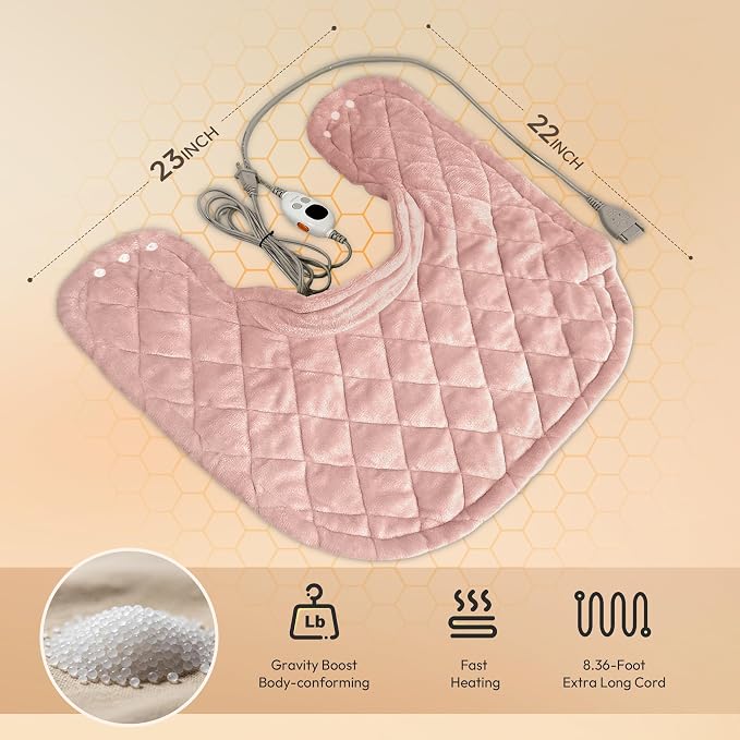 GOTCOZY Heating pad for Neck and Shoulders Pain Relief-Heat Wrap pad - Image 2