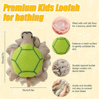 Kids Loofah, Cute Cartoon Animal Kids Bath Sponge - Image 3