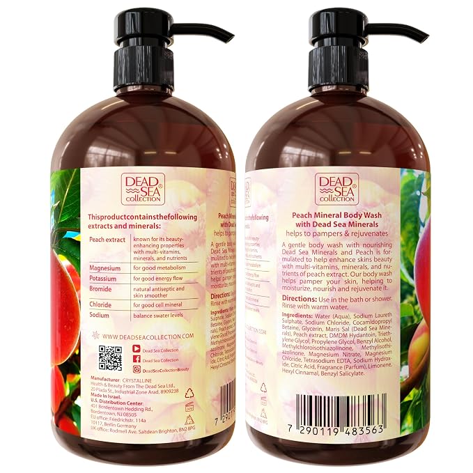 Dead Sea Collection Peach Body Wash - Image 8