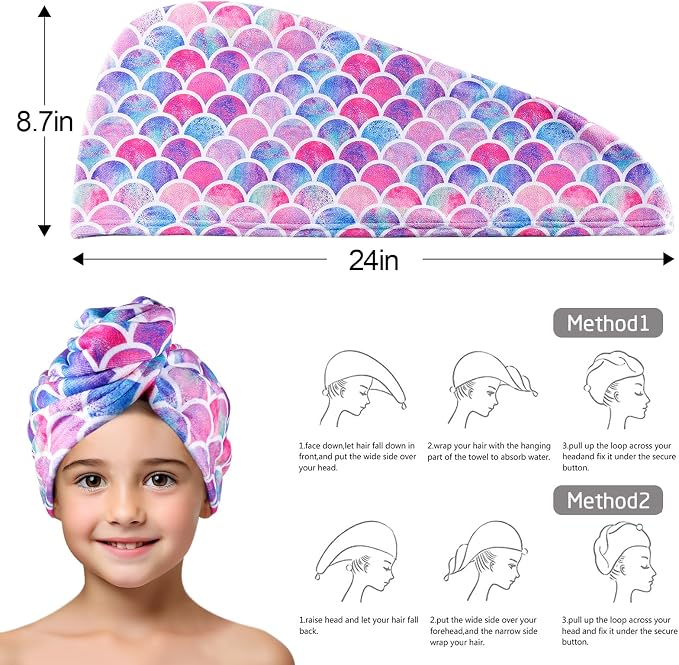 MADHOLLY Fast Drying Microfiber Hair Towel - Image 7