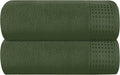 GLAMBURG 100% Cotton Oversized 2 Pack Bath Sheets 35x70, Ultra Soft Highly by GLAMBURG