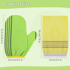 Korean Exfoliating Mitt & Glove Set, Smooth Skin and Spa-Like Experience - Image 2