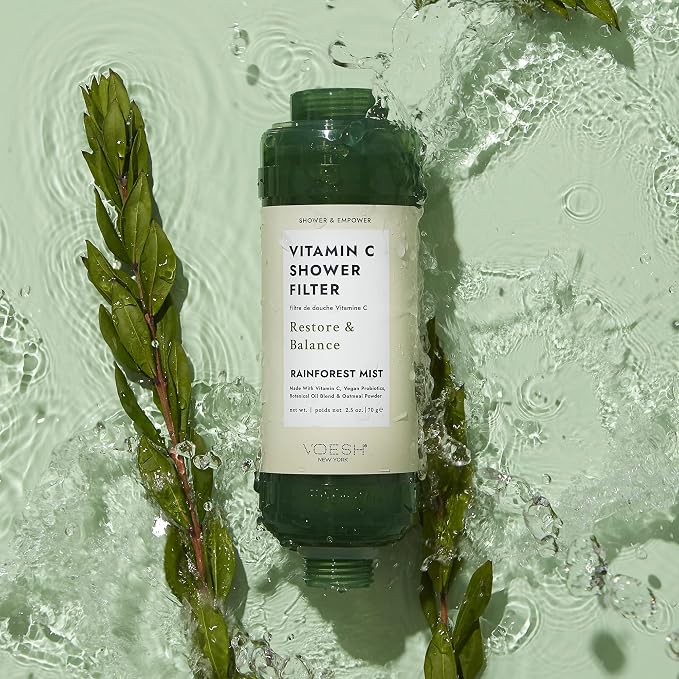 VOESH Vitamin C Shower Filter, Rainforest Mist, Shower Aromatherapy, Water - Image 2