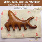 Wooden Scalp Massager for Scalp Gua sha, Massage Comb, Wooden Head Massager - Image 3