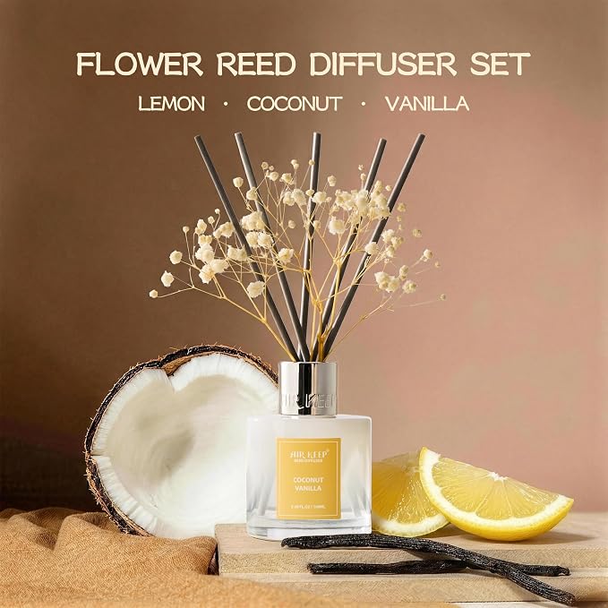 Airkeep Reed Diffuser Set, 3.38 fl oz - Image 2