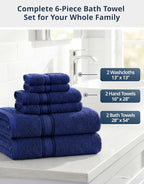 LANE LINEN Luxury Bath Towels Set - Image 4