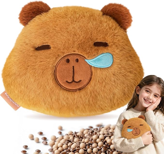 Capybara Microwave Heating Pad for Pain Relief, Moist Heat Pack Unscented Hot by Comfheat
