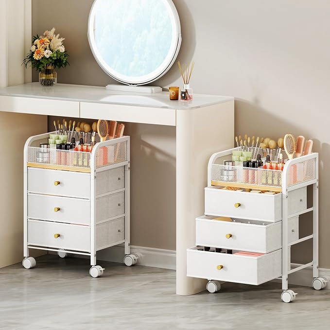 SWTYMIKI Rolling Makeup Organizer Cart by SwtyMiki-TidyHomeSweetLife