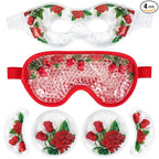 LEOSTEP 4 PCS Cooling Eye Mask Set by MoreYoungerMoreHealthier