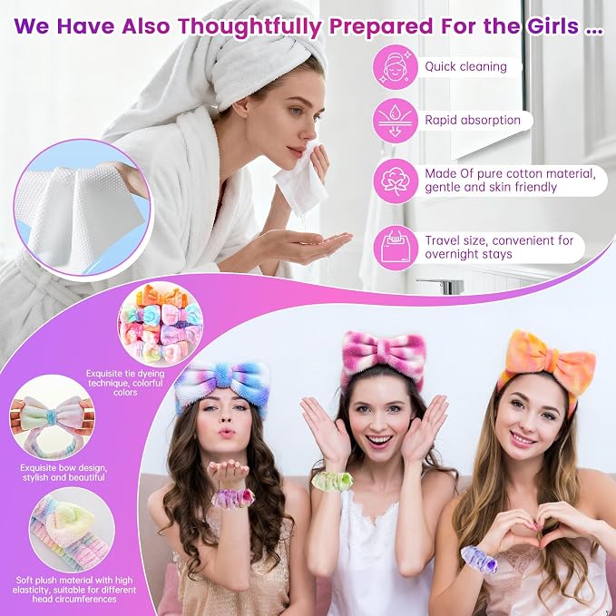 137 PCS Spa Party Supplies For Girls, Include Face Mask, Bath Bombs, Hand Cream - Image 9
