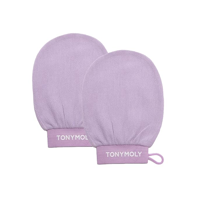 Plum Bum K-Spa Exfoliating Glove – Korean Spa-Inspired Body Scrub Mitt by TONYMOLY