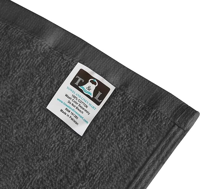 Towel and Linen Mart Grey Salon Towels, and Home Hair Care 12 Pack - Image 7