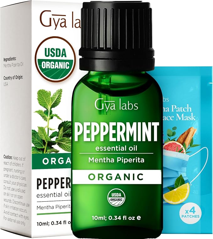 Gya Labs USDA Certified Organic Peppermint Essential Oil by GyaLabs