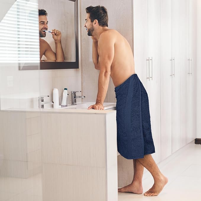 Commercial Bulk Pack of 12 Bath Towels – 100% Cotton Terry 24" x 48" – Ideal - Image 8