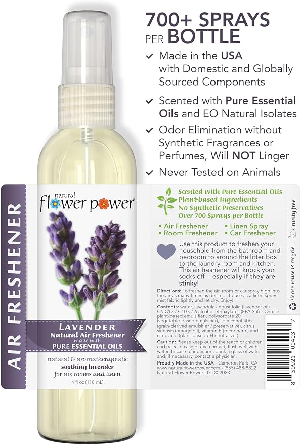 Natural Flower Power Air Freshener Spray - Image 3