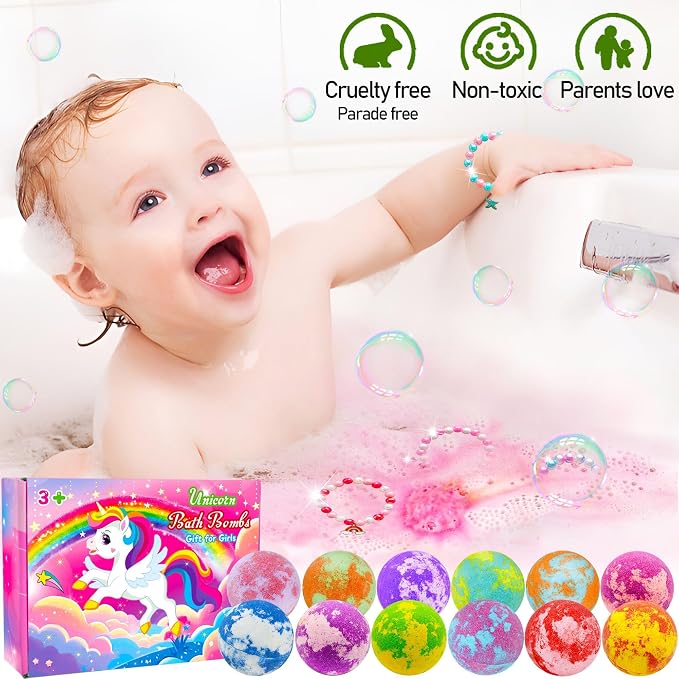 Unicorn Bath Bombs for Kids Girls - Image 5
