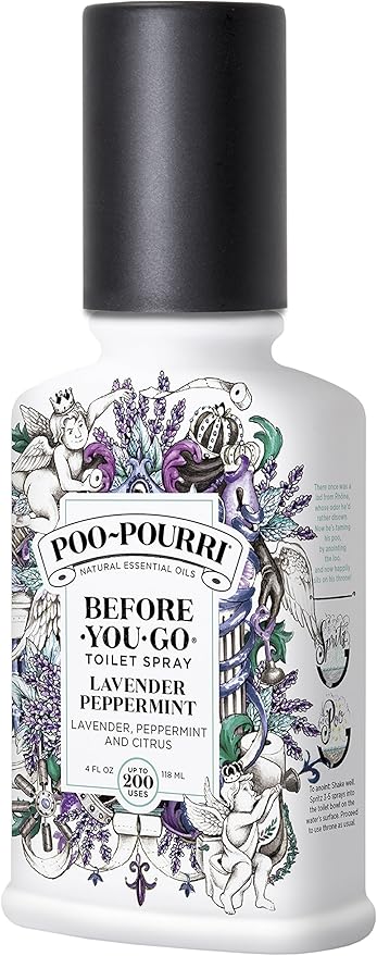 Poo-Pourri Before-You-Go Toilet Spray, Lavender Peppermint, 4 Fl Oz by %7EPourri