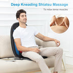 COMFIER Back Massager with Heat, Deep Tissue Kneading Massage Seat Cushion - Image 3