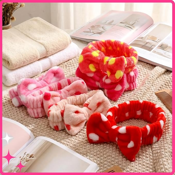 WILLBOND 24 Pieces Spa Headband Bulk Skincare Headbands Face Wash Makeup - Image 5