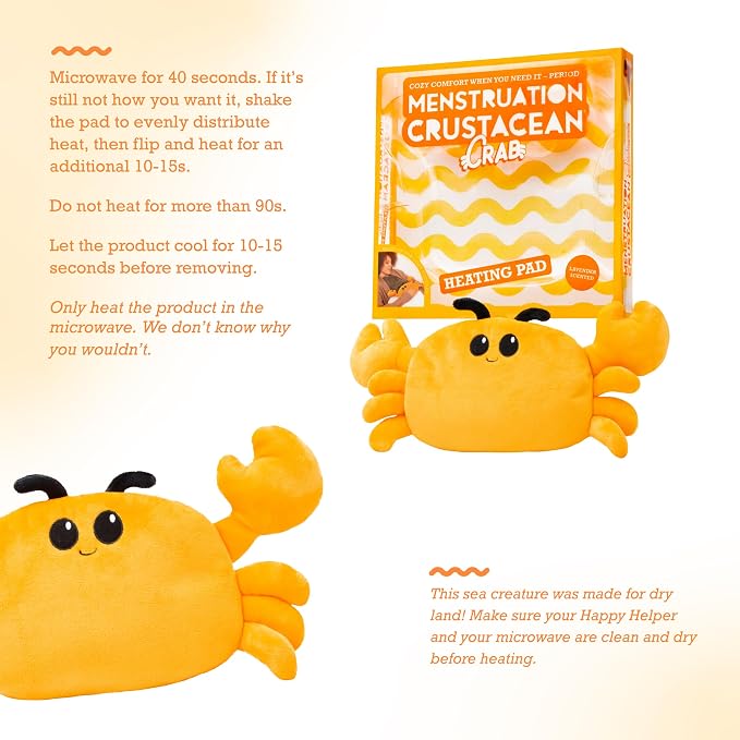 Menstruation Crustacean Crab by Relatable, Microwavable Heating Pad - Image 4