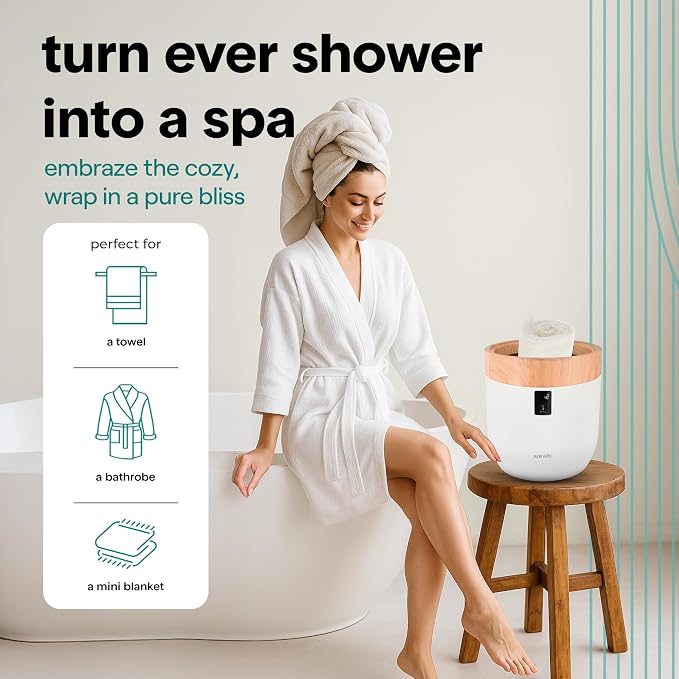 SereneLife Counter Towel Warmer Bucket - - Image 6