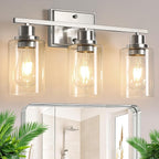 Unicozin 3 Light Bathroom Light Fixtures, Modern Vanity Lights Over Mirror by Unicozin