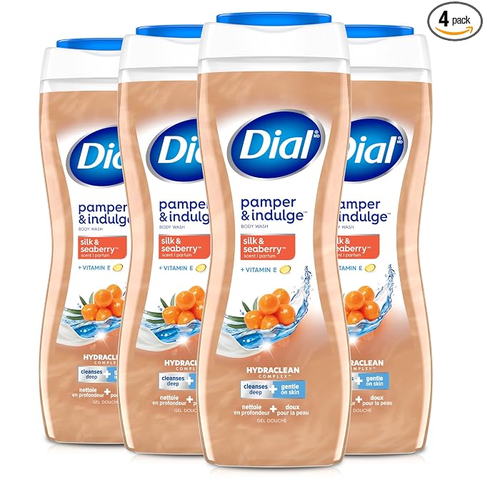Dial Body Wash, Pamper & Indulge, Silk & Seaberry, 16 fl oz by DialSoap