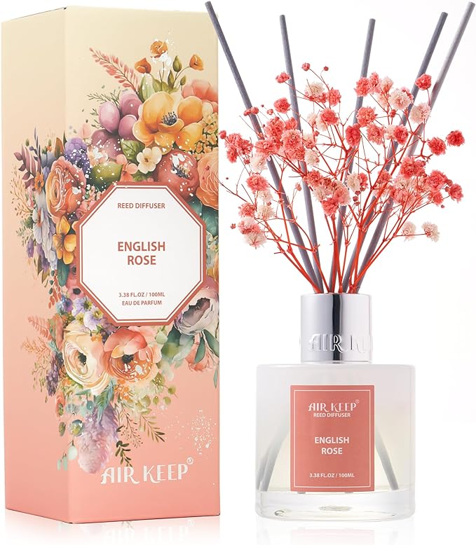 Airkeep Reed Diffuser Set, 3.38 fl oz by Airkeep