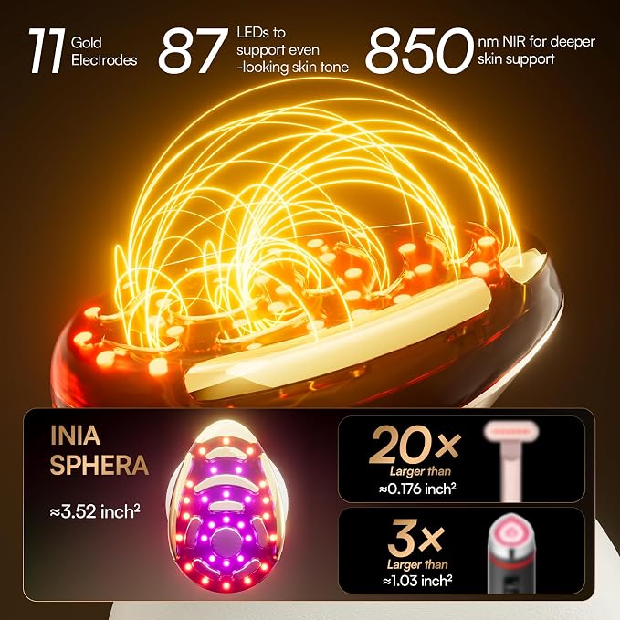 INIA SPHERA Upgraded 8-in-1 Microcurrent Facial Device - Image 2