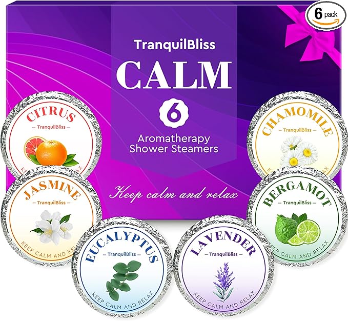 TranquilBliss Shower Steamers, 6 Pack Shower Tablets by Unknown