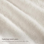 BIOWEAVES 100% Organic Cotton 700 GSM Plush Bath Towels 30" x 58" GOTS Certified - Image 4