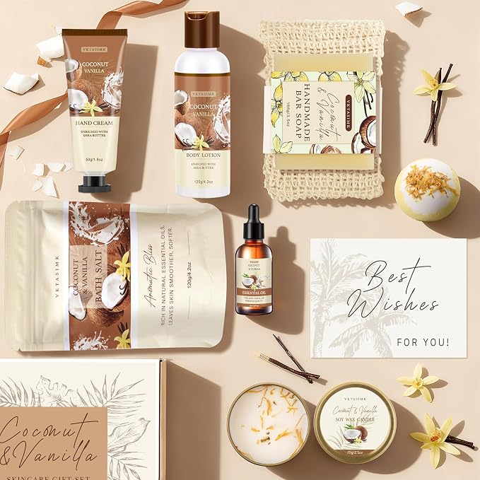 Gifts for Women Happy Birthday Gift Baskets, Bath and Body Gift Set Mothers Day - Image 2