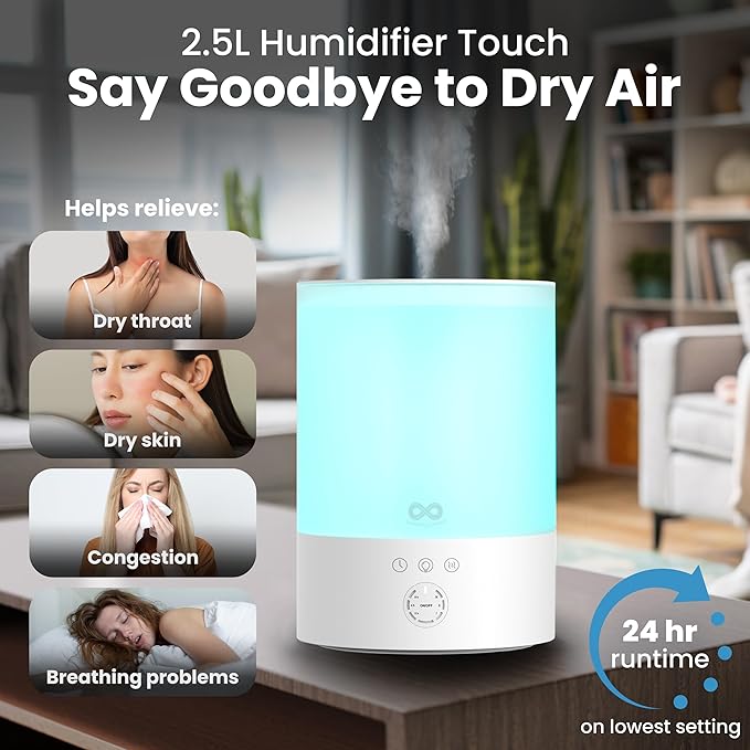 Everlasting Comfort 2.5L Top Fill Humidifier - Image 2