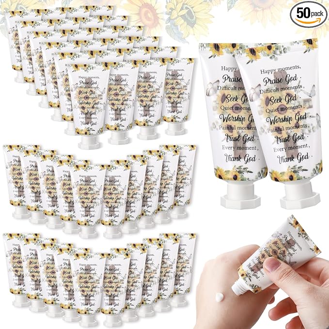 50 Pack Christian Hand Lotion Bulk Gifts by Heigble