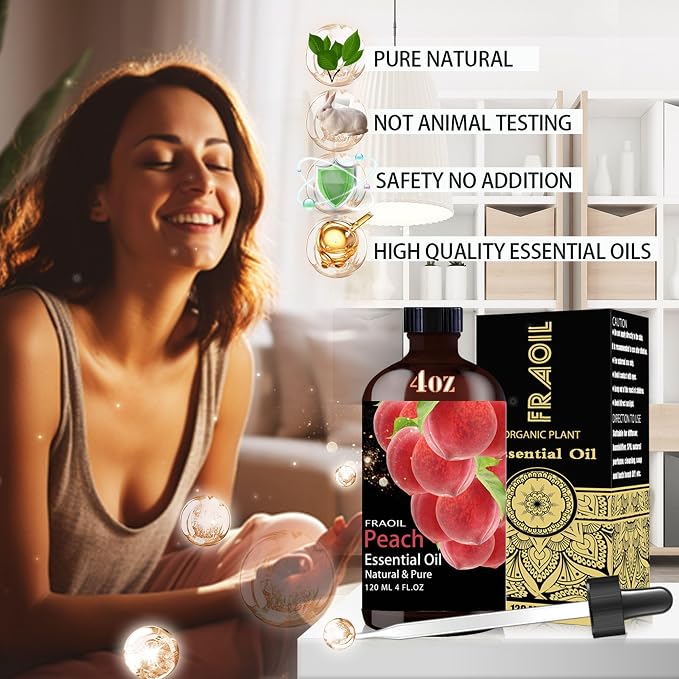 Peach Essential Oil, Peach Oil 4 Fl Oz 120ML - Image 2