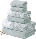 Modern Threads Monroe 6-Piece 100% Cotton Towel Set – Reversible Yarn Dyed by ModernThreads