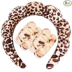 Zkptops Spa Headband for Washing Face Wristband Set Sponge Makeup Skincare by ZKPTOPS