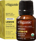 Cliganic USDA Organic Lemon Essential Oil, 100% Pure & Natural | Undiluted by Cliganic
