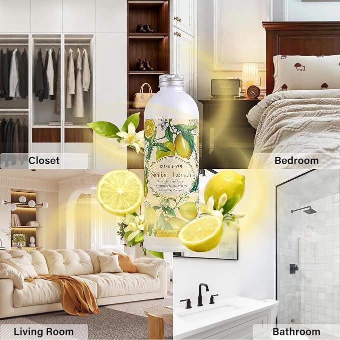 ROMIIE ZOI Lemon Room Spray Refill - 500ml / 16.8 Fl Oz - Invigorating and - Image 4